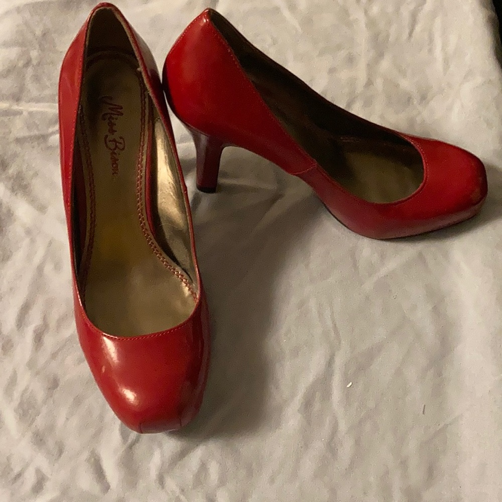 Blood red Mary Janes